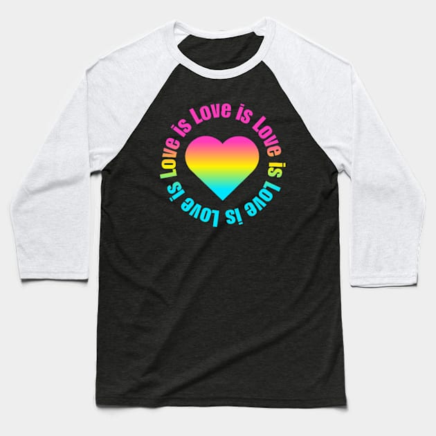 Pansexual Love is Baseball T-Shirt by Basil_Makes